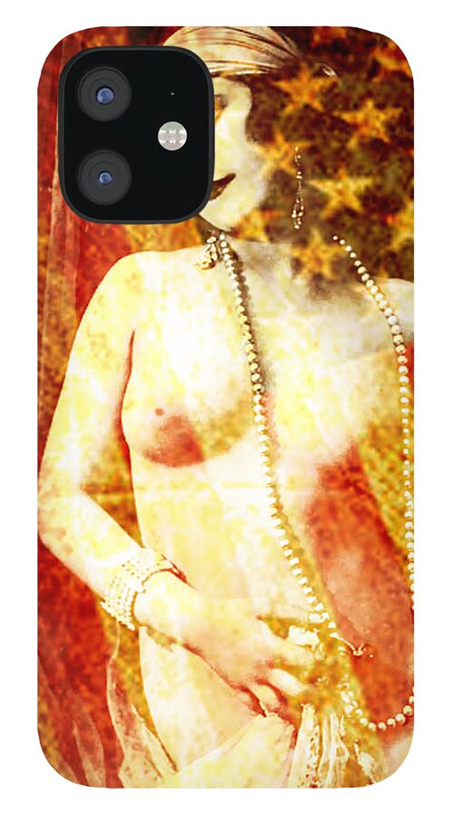 Nostalgic Seduction iPhone 12 Case featuring the photograph Winsome Woman #1 by Chris Andruskiewicz