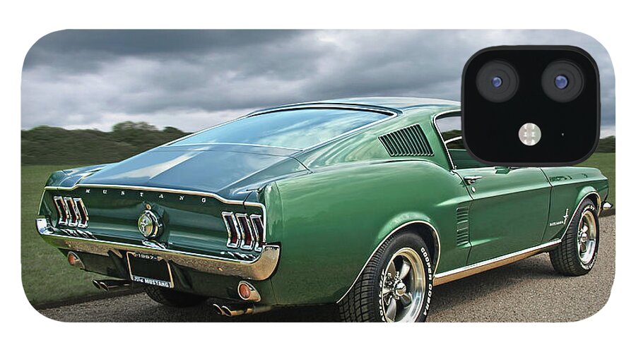 Mustang iPhone 12 Case featuring the photograph 67 Mustang Fastback by Gill Billington