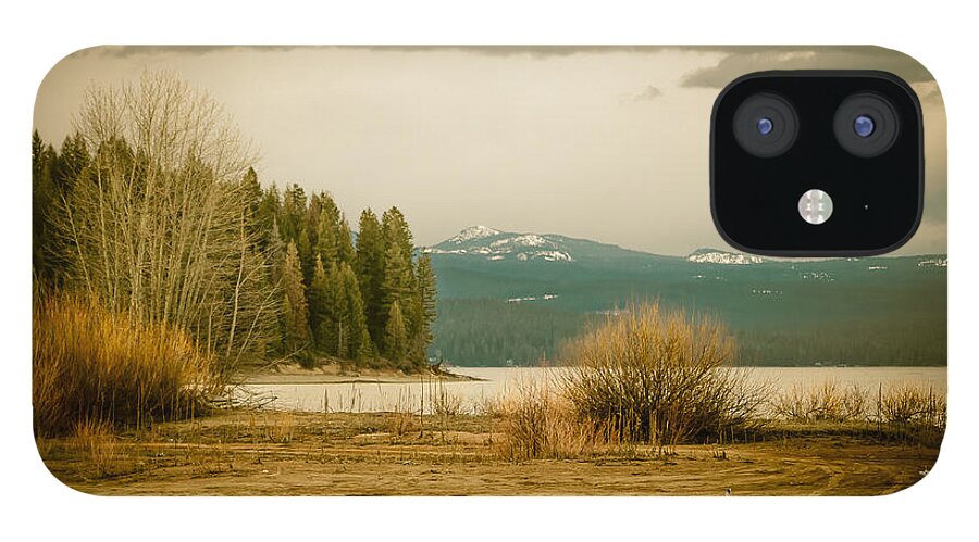 Clouds iPhone 12 Case featuring the photograph A Winter's Idyll by Jan Davies