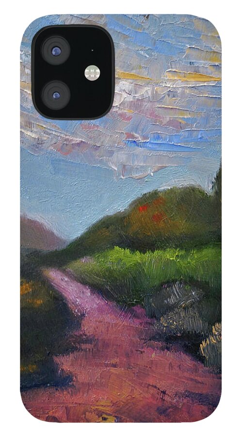 Oil Painting iPhone 12 Case featuring the painting A wonderful wander by Suzy Norris