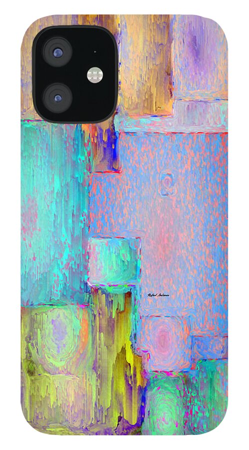 Rafael Salazar iPhone 12 Case featuring the digital art Abstract 01153 by Rafael Salazar