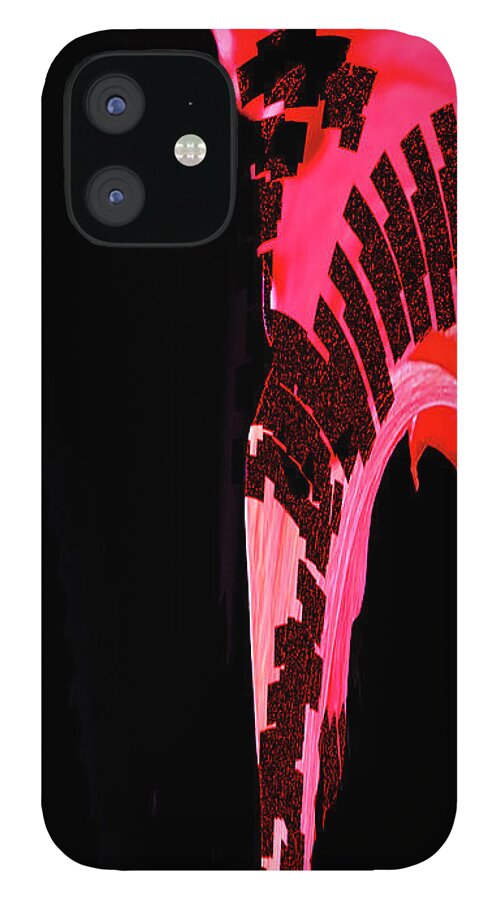 Abstract iPhone 12 Case featuring the digital art Abstract 2005 by Gerlinde Keating