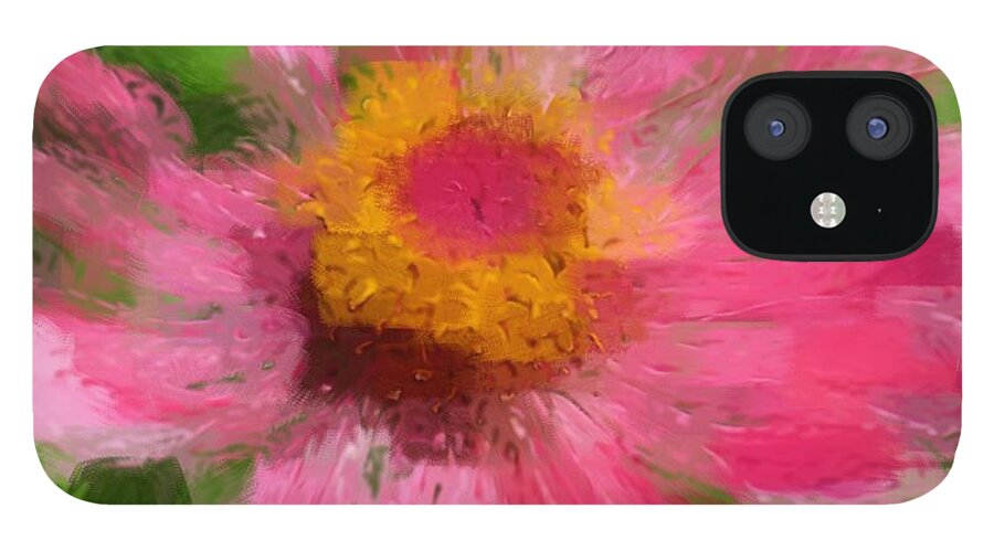 Robyn King iPhone 12 Case featuring the photograph Abstract Flower Expressions by Robyn King