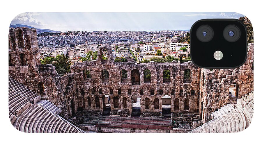 Athens iPhone 12 Case featuring the photograph Acropolis by Linda Constant