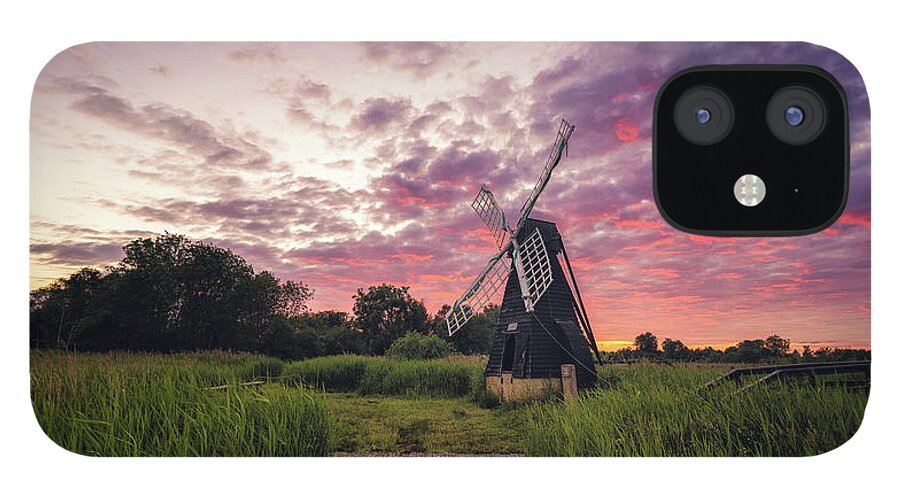 Cloud iPhone 12 Case featuring the photograph After sundown at Wicken by James Billings