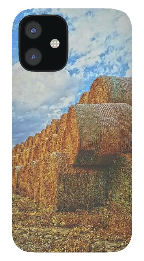 Hay iPhone 12 Case featuring the photograph Afternoon Stack by Amanda Smith