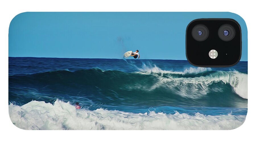 Surfing iPhone 12 Case featuring the photograph Air bourne by Stuart Manning