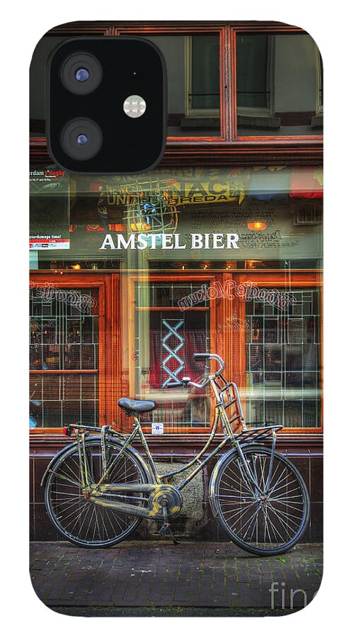Bicycle iPhone 12 Case featuring the photograph Amstel Bier Bicycle by Craig J Satterlee