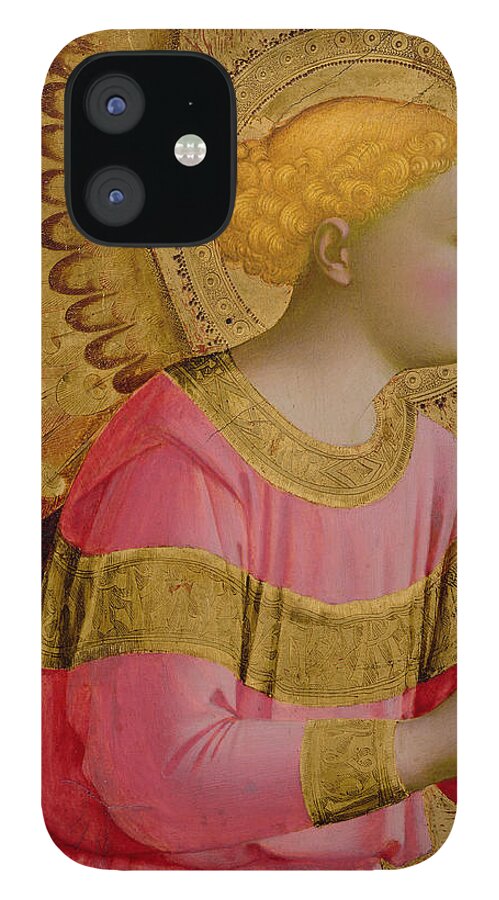 Annunciatory iPhone 12 Case featuring the painting Annunciatory Angel by Fra Angelico
