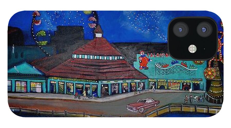 Asbury Art iPhone 12 Case featuring the painting Another memory of the Palace by Patricia Arroyo