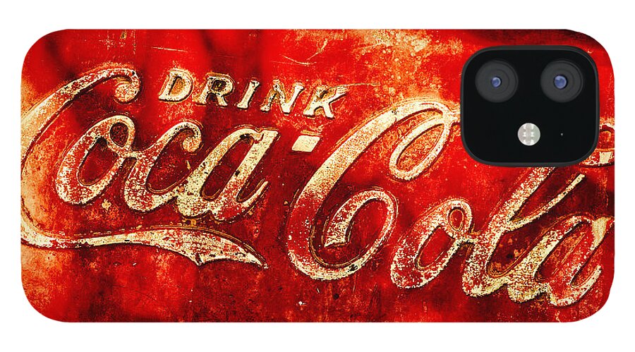 Ice Box iPhone 12 Case featuring the photograph Antique Coca-Cola Cooler by Stephen Anderson