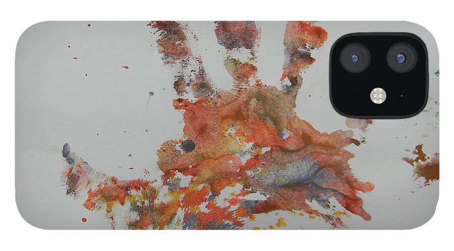 Marwan Khoury iPhone 12 Case featuring the painting Arab Spring One by Marwan George Khoury