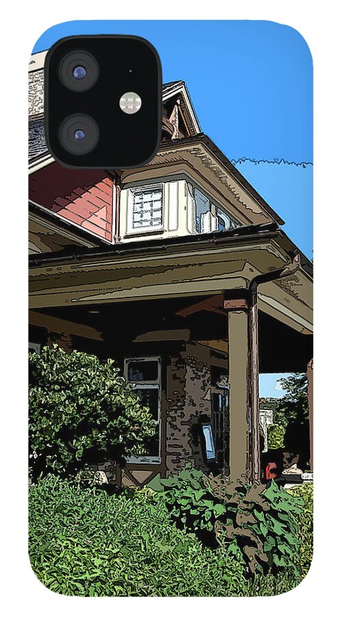 Architecture iPhone 12 Case featuring the photograph Arnie's Front Porch by James Rentz