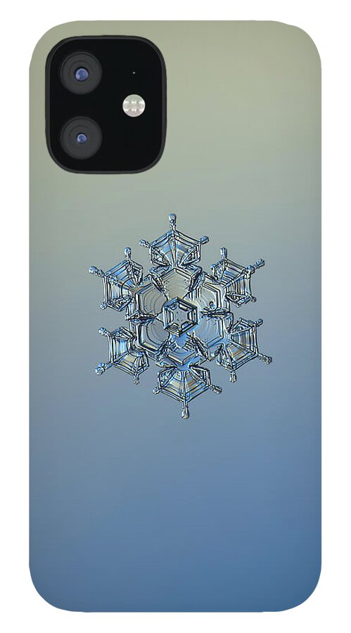 Snowflake iPhone 12 Case featuring the photograph Snowflake photo - Flying castle alternate by Alexey Kljatov