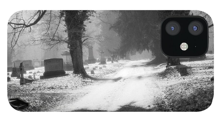Photograph iPhone 12 Case featuring the photograph Ashland Cemetery by Jean Macaluso