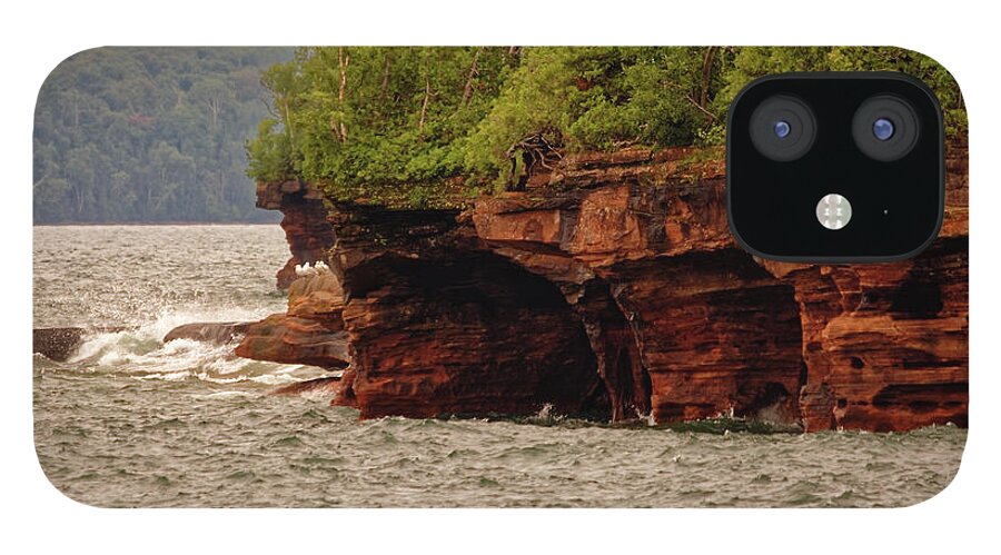 Apostle Islands iPhone 12 Case featuring the photograph At the point by Peter Ponzio