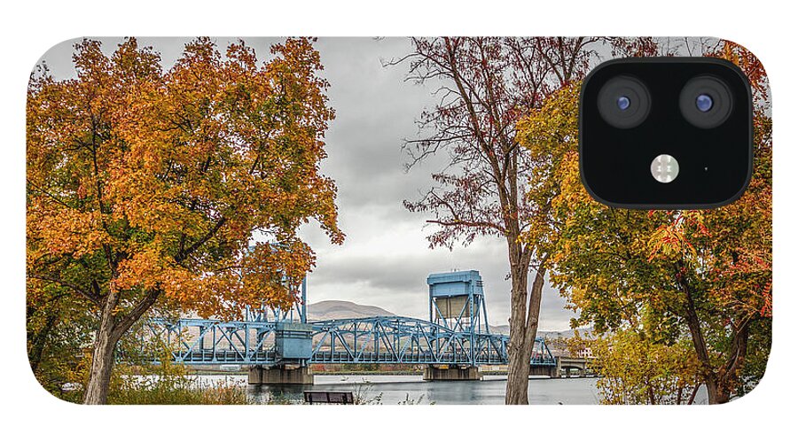 Lewiston iPhone 12 Case featuring the photograph Autumn Blue Bridge by Brad Stinson