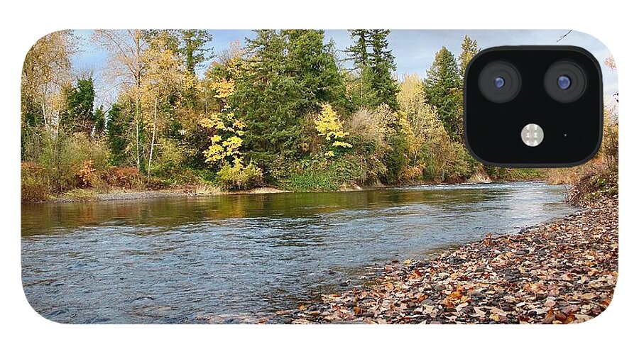 Autumn iPhone 12 Case featuring the photograph Autumn On The Molalla by Brian Eberly
