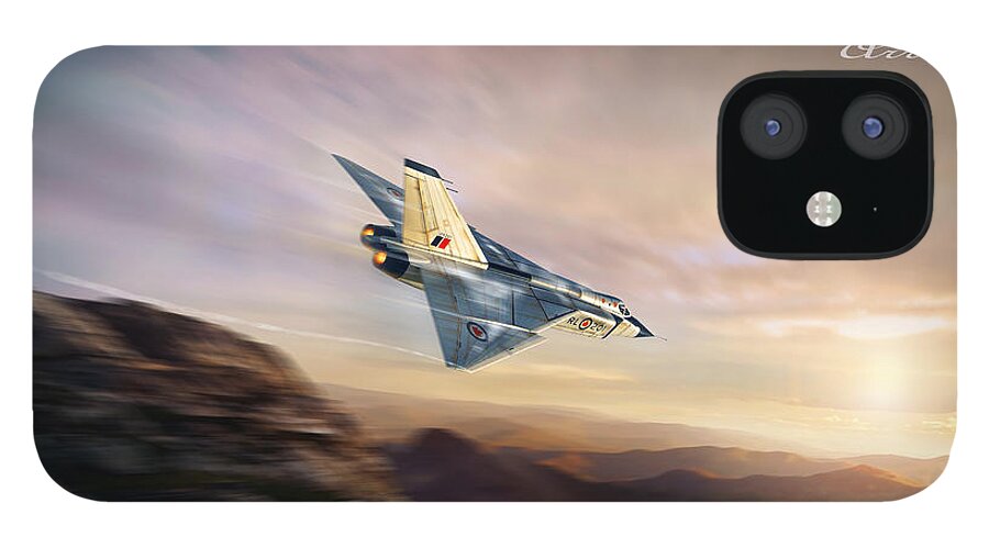 War iPhone 12 Case featuring the digital art Avro Canada Arrow by Peter Van Stigt