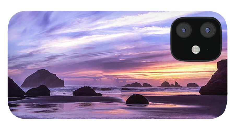 Landscapes iPhone 12 Case featuring the photograph Bandon on Fire by Steven Clark