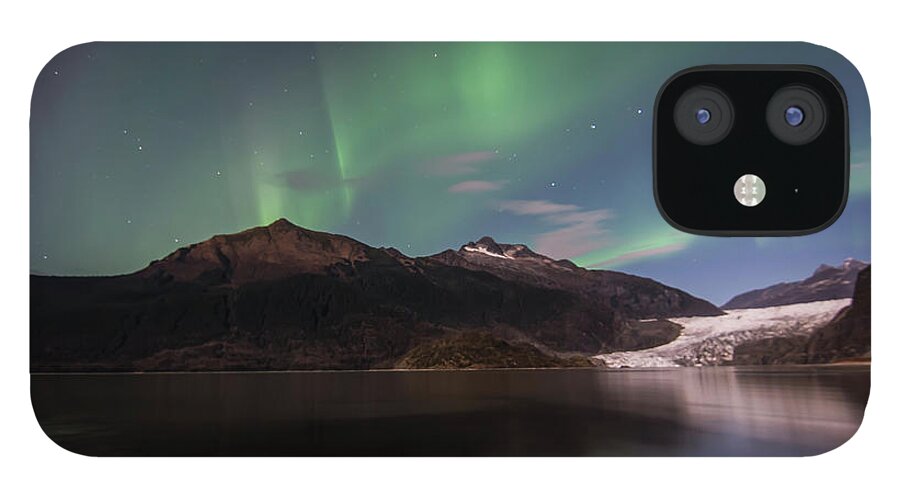 Northern Lights iPhone 12 Case featuring the photograph Bands by David Kirby