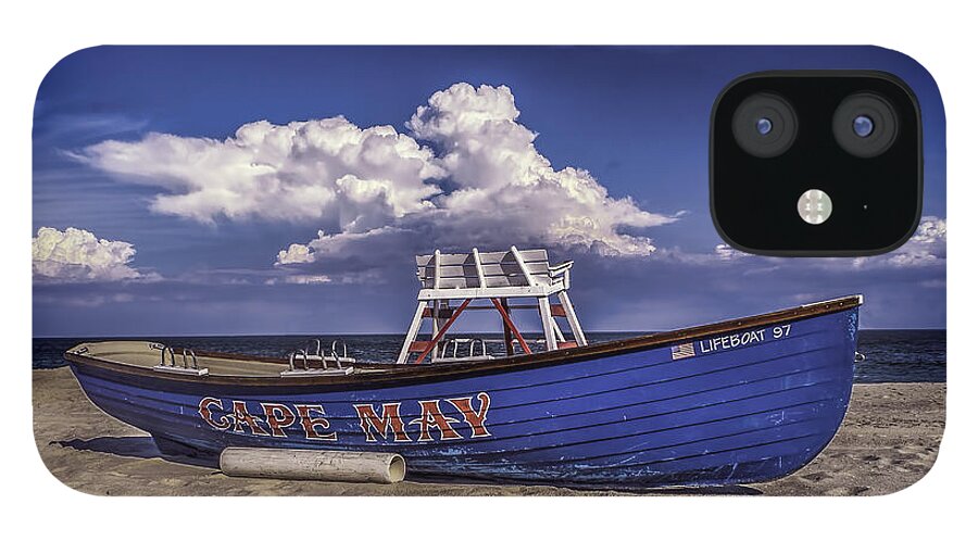 Jersey iPhone 12 Case featuring the photograph Beach and Lifeboat by Nick Zelinsky Jr