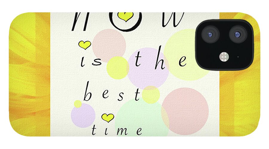 Mona Stut iPhone 12 Case featuring the digital art Best Time To Be My Sunny Valentine by Mona Stut