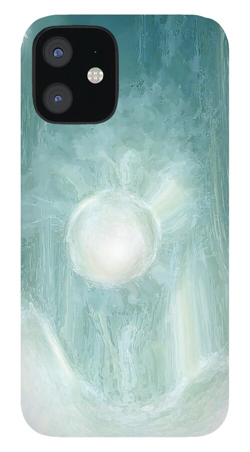 Sun iPhone 12 Case featuring the digital art Bird of Elysian by Linda Sannuti