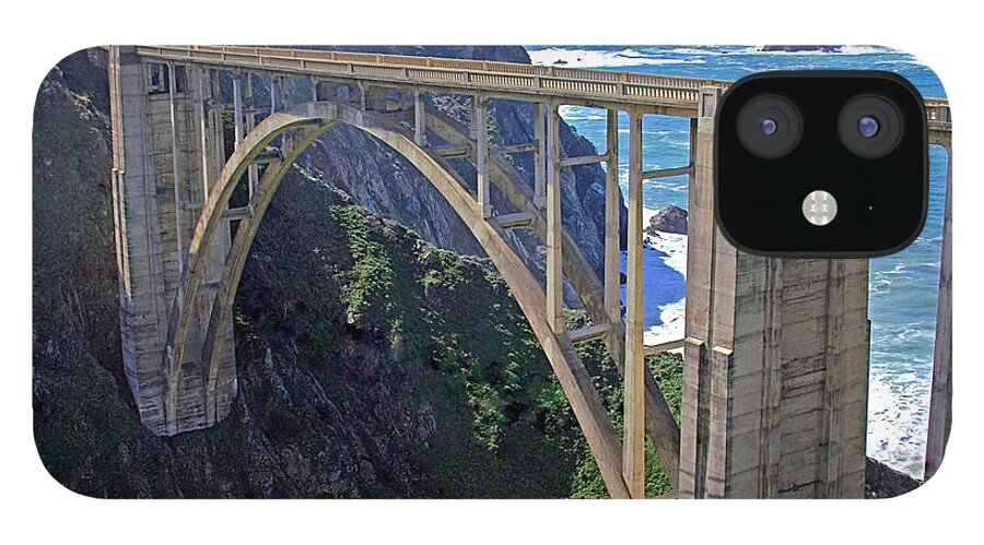 Photography By Suzanne Stout iPhone 12 Case featuring the photograph Bixby Bridge by Suzanne Stout