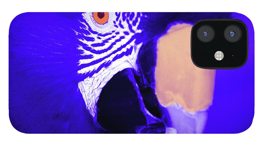 Blue iPhone 12 Case featuring the photograph Blue Parrot by Rich Collins