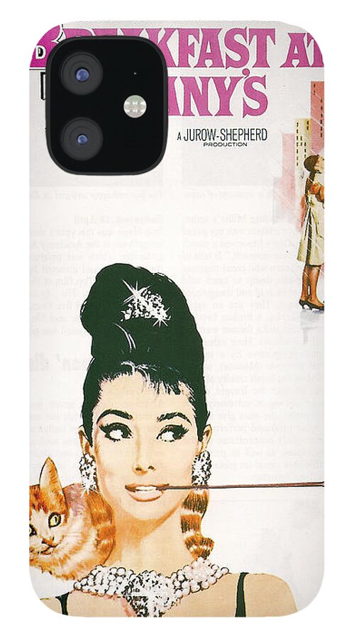 Audrey Hepburn iPhone 12 Case featuring the photograph Breakfast At Tiffany's by Georgia Clare