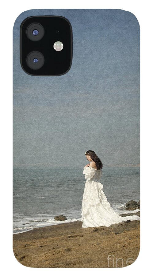 Bride iPhone 12 Case featuring the photograph Bride by the sea by Clayton Bastiani
