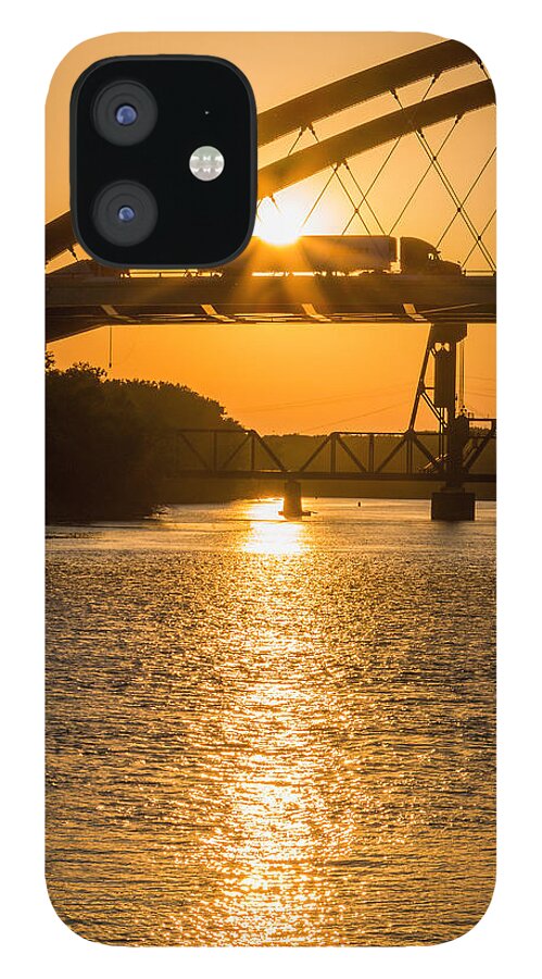 Bridge iPhone 12 Case featuring the photograph Bridge Sunrise #2 by Patti Deters