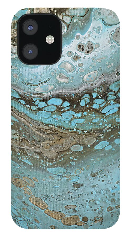 Spa iPhone 12 Case featuring the painting Bubbles by Tamara Nelson