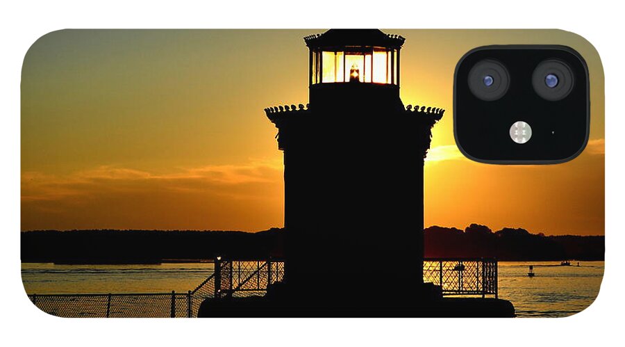 Bug Light iPhone 12 Case featuring the photograph Bug Light Silhouette by Colleen Phaedra