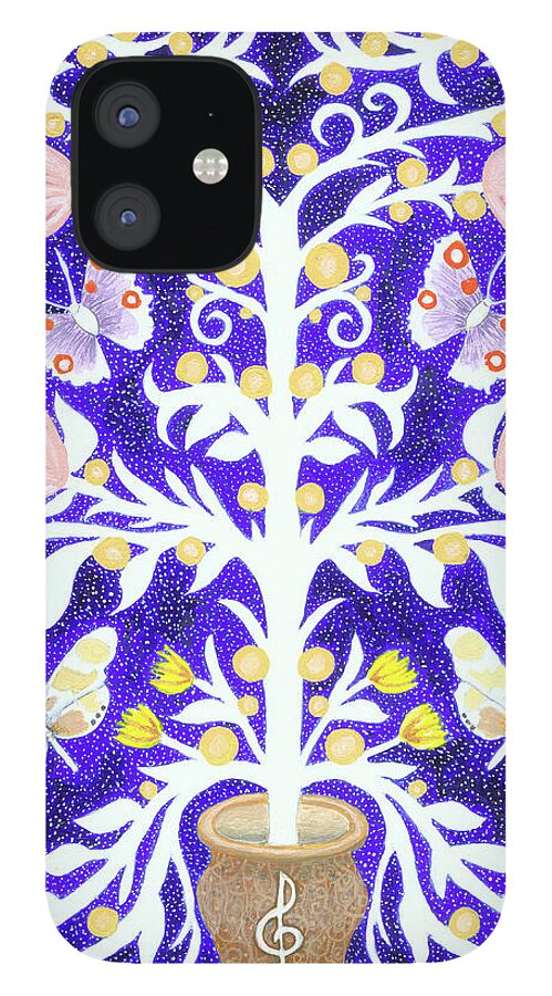 Lise Winne iPhone 12 Case featuring the painting Butterfly Sonata by Lise Winne