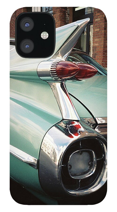 American iPhone 12 Case featuring the photograph Cadillac Fins by Frank DiMarco