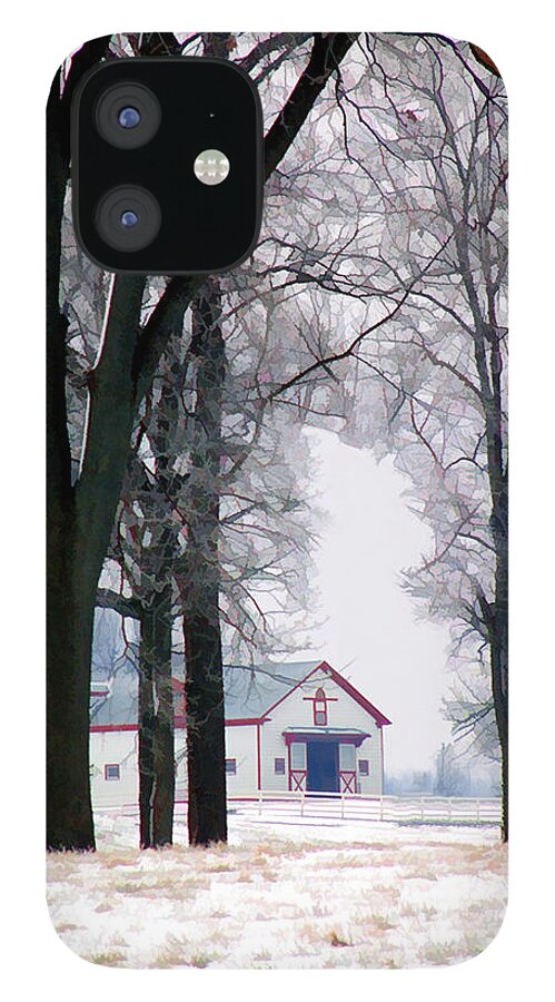 Landscape iPhone 12 Case featuring the photograph Calumet Winter by Sam Davis Johnson