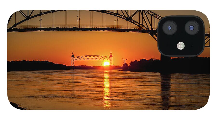 Cape Cod iPhone 12 Case featuring the photograph Cape Cod Canal Sunset by Michael James