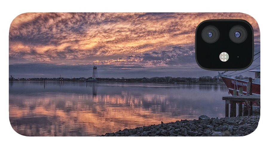 Cape May New Jersey iPhone 12 Case featuring the photograph Cape May Harbor Sunrise by Tom Singleton