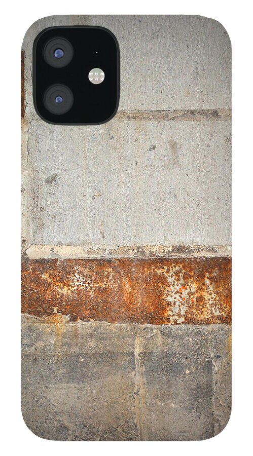 Architecture iPhone 12 Case featuring the photograph Carlton 14 - abstract concrete wall by Tim Nyberg