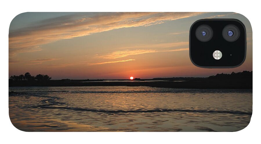 Sunset iPhone 12 Case featuring the photograph Cedar Key Sunset 1 by Kathi Shotwell