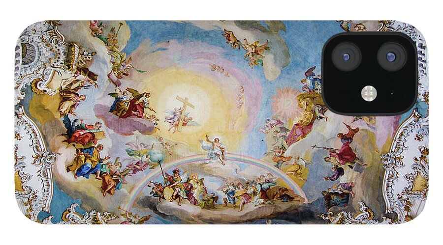 Holy iPhone 12 Case featuring the photograph Ceiling of the White Church by Tim Dussault