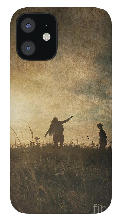Child iPhone 12 Case featuring the photograph Children playing by Clayton Bastiani