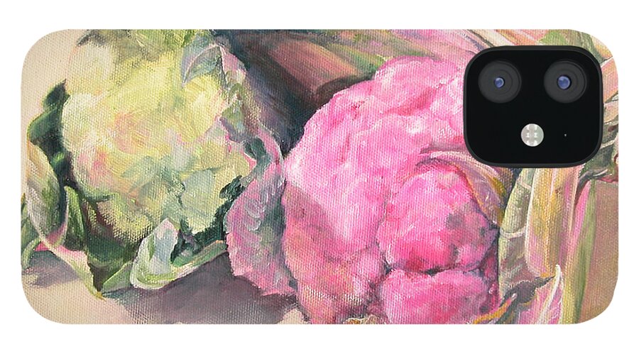 Flower iPhone 12 Case featuring the painting Choux by Muriel Dolemieux