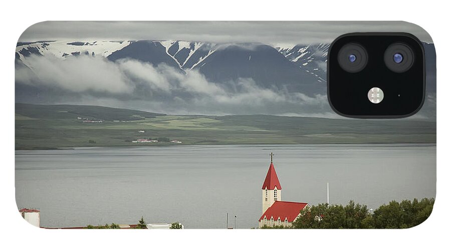 Church iPhone 12 Case featuring the photograph Church in Akureyri by Cheryl Strahl