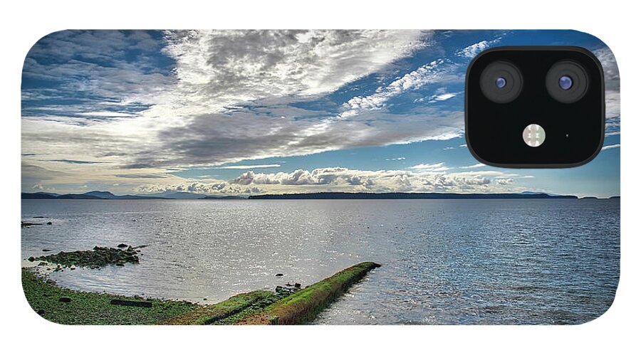 Clouds iPhone 12 Case featuring the photograph Clouds Over The Bay by Barry Weiss