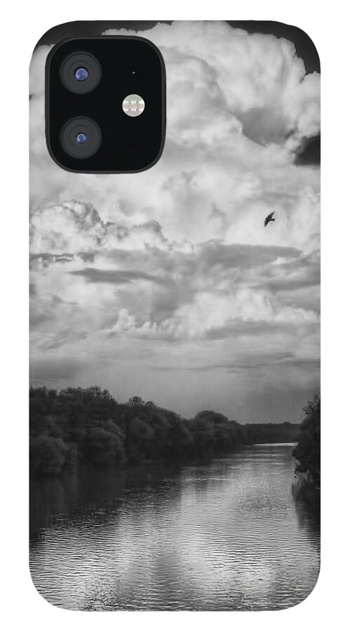 Coosa River iPhone 12 Case featuring the photograph Clouds Over the Coosa River by Patricia Montgomery