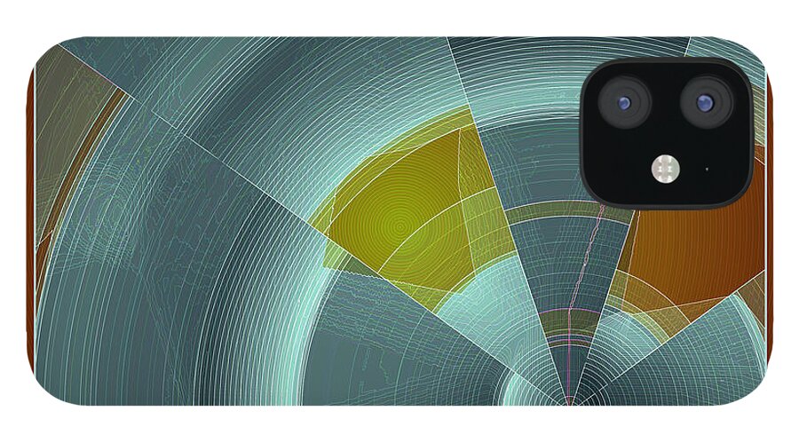 Ray iPhone 12 Case featuring the digital art Cold Rays by Leo Symon