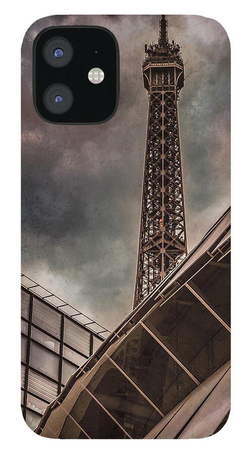 Architect iPhone 12 Case featuring the photograph Paris, France - Colliding Grids by Mark Forte